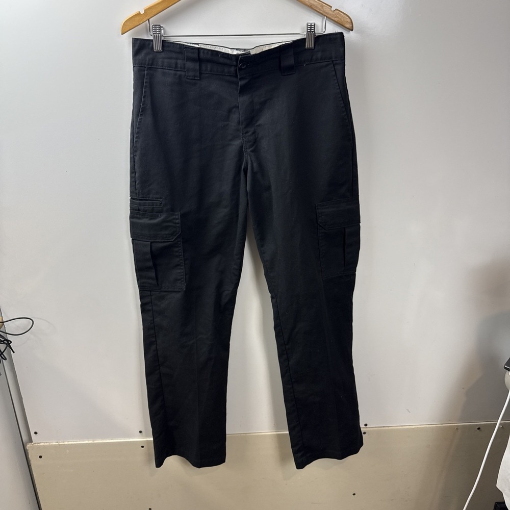 Dickies Men's Size 34x 32 Black Regular Straight Cargo Pants Skater Workwear